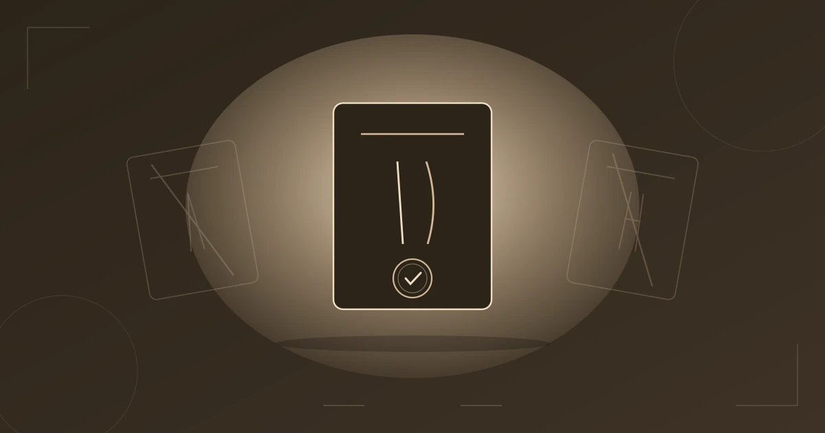 Illustration: One confirmed, clear Kibbe result in the light, next to faded wrong test results